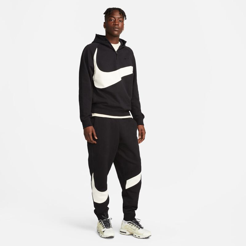 Nike Swoosh, Negro/Leche de Coco/Negro, hi-res