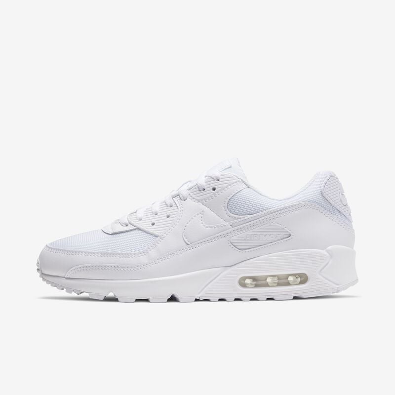 Nike Air Max 90, Blanco/Blanco/Gris lobo/Blanco, hi-res