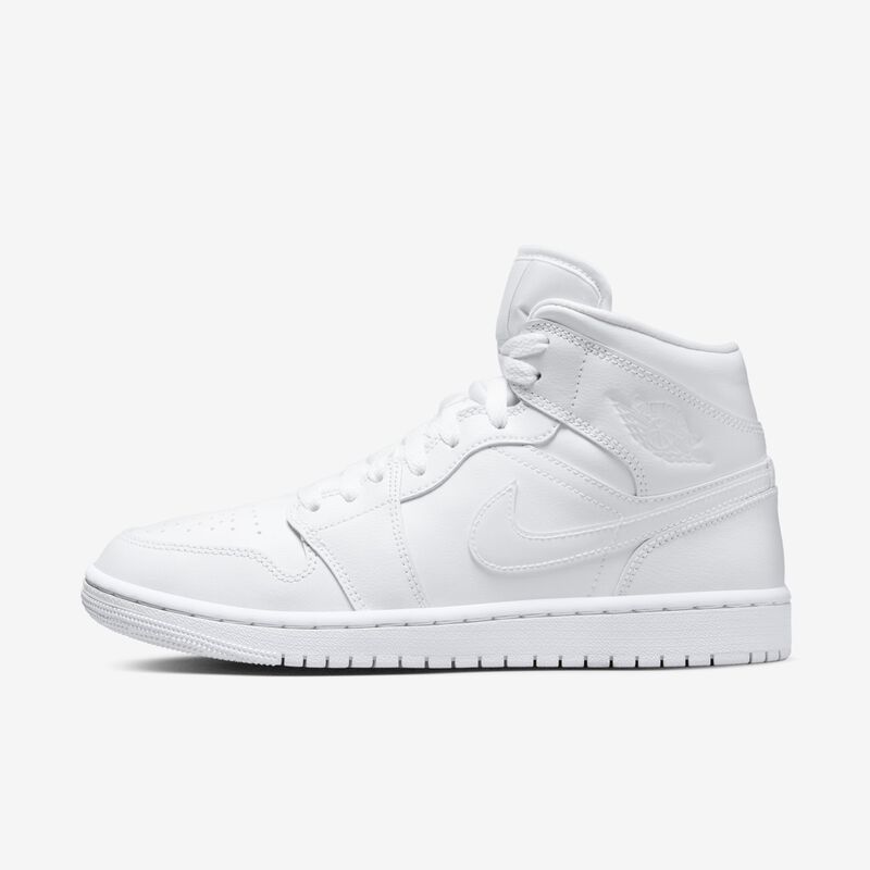 Air Jordan 1 Mid, Blanco/Blanco/Blanco, hi-res