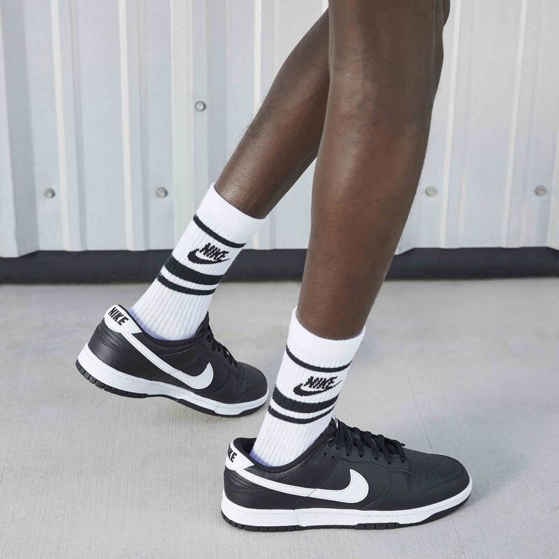Nike Dunk Low Retro, Negro/Negro/Blanco/Blanco, hi-res