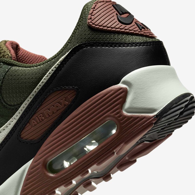 Nike Air Max 90, Cargo Khaki/Sepia Rojo Plata Claro, hi-res