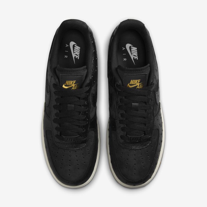 Nike Air Force 1 '07 LX, Negro/Negro-Sail-Goma Marrón Claro, hi-res