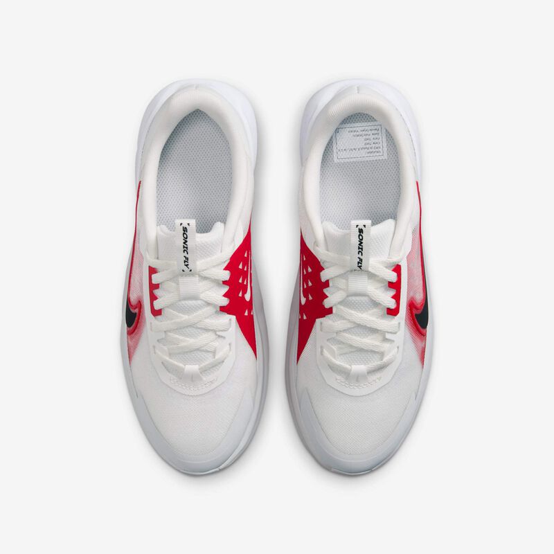 Nike Sonic Fly, Blanco Cumbre/Rojo Universitario/Platino Puro/Blanco, hi-res