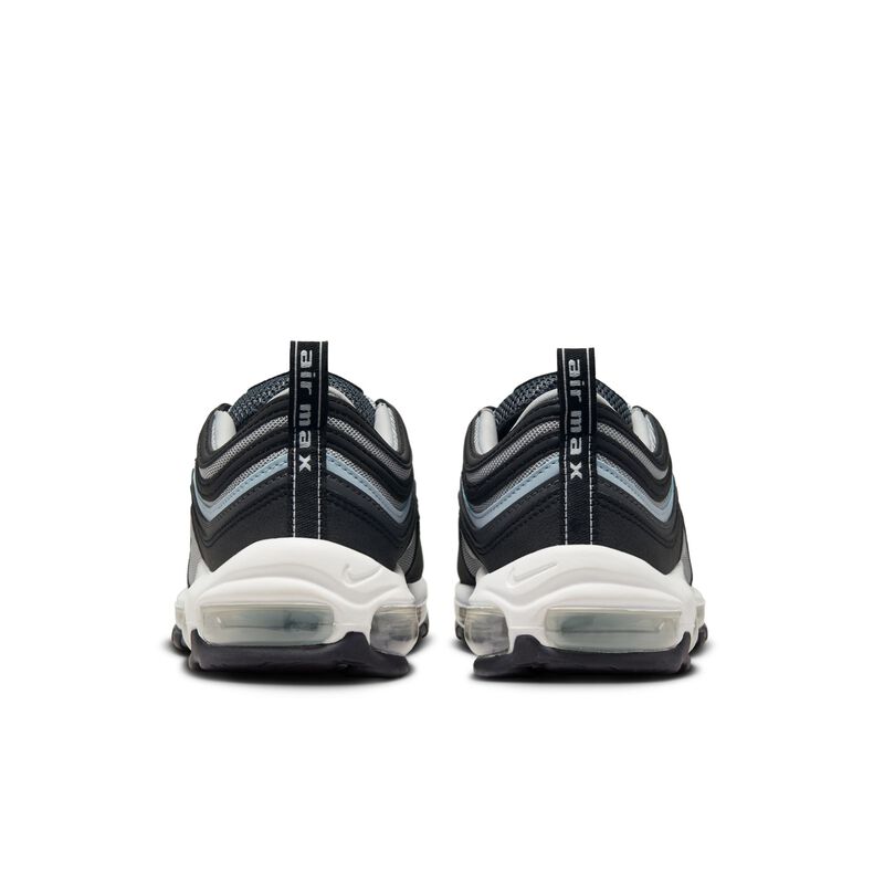 Nike Air Max 97, Negro/Gris hierro/Blanco cumbre/Tinte azul, hi-res