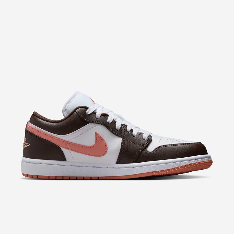 Air Jordan 1 Low, Blanco/Marrón Barroco/Raíz de Madder Claro, hi-res