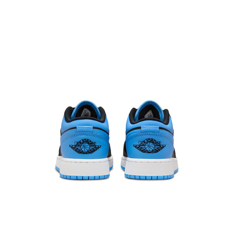 Air Jordan 1 Low, Negro/Azul universitario/Blanco/Negro, hi-res