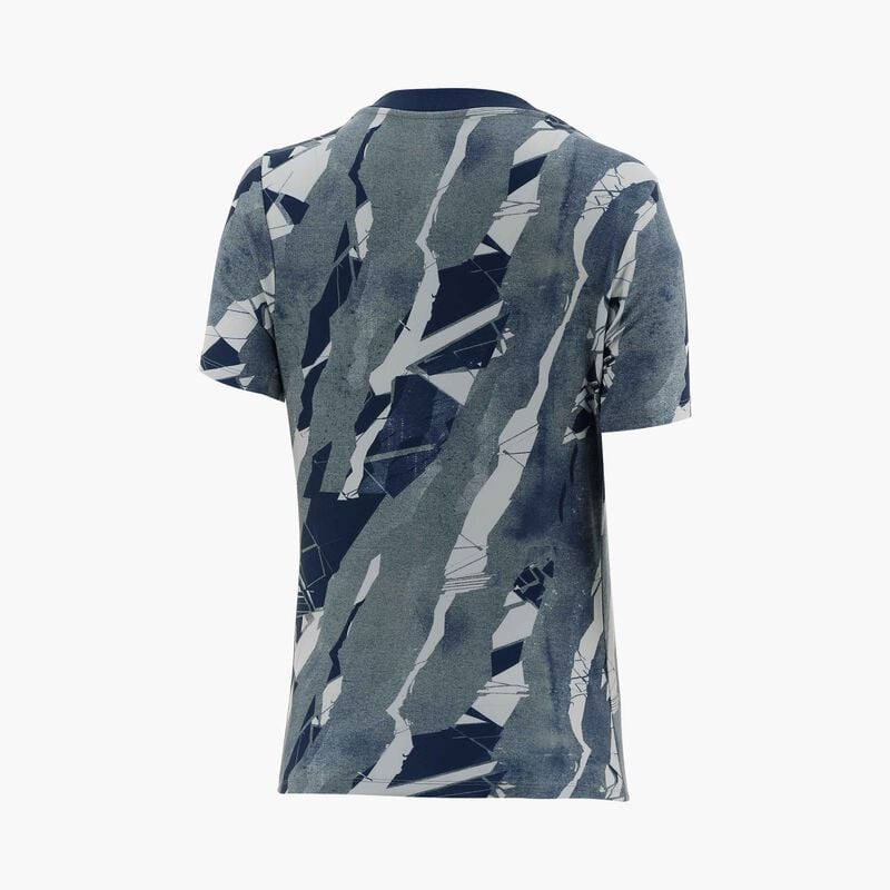 Nike Polo Mujer Alianza Lima 2026, Gris Lobo/Azul marino de medianoche/(Rojo Chile), hi-res