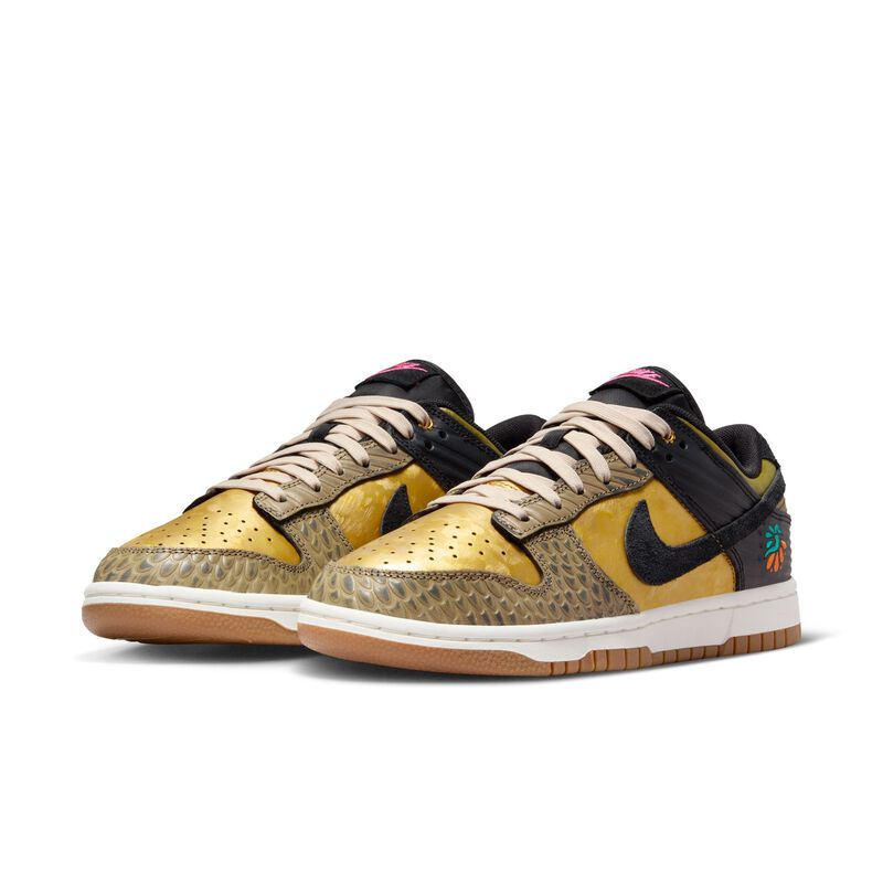Nike Dunk Low Premium, Negro/Caqui-Oro Metálico-Ceniza Medio, hi-res