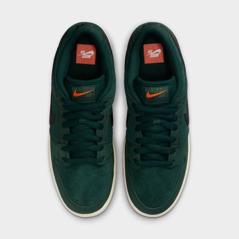 Nike SB Dunk Low Pro, Abeto Profundo/Negro-Abeto-Vela-Marr&oacute;n Goma Claro-Seguro Naranja, hi-res