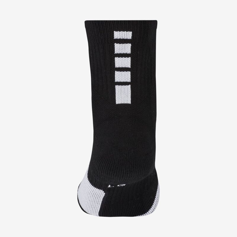 Nike Elite Mid, Negro/Blanco/Blanco, hi-res