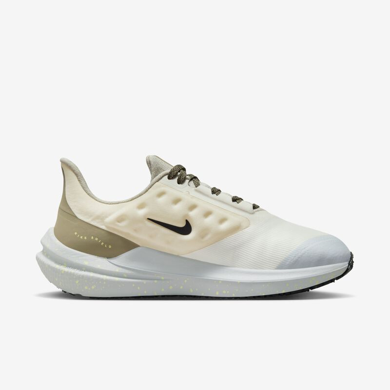 Nike Air Winflo 9 Shield, Marfil pálido/Oliva neutro/Mar de cristal/Alto voltaje, hi-res