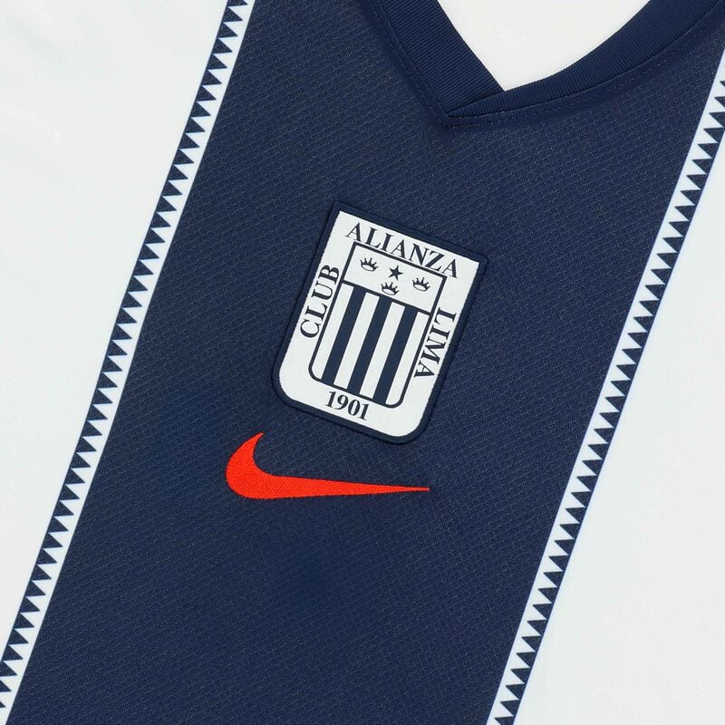 Nike Camiseta Hombre Alianza Lima 2026 Visitante, Blanco/Azul marino de medianoche/(Rojo Chile), hi-res