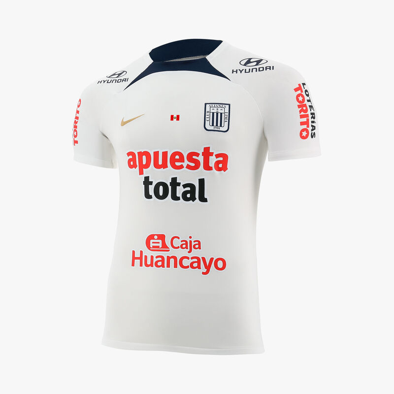 Nike Camiseta Blanca Alianza Lima 2025, Blanco/Obsidiana/Dorado, hi-res
