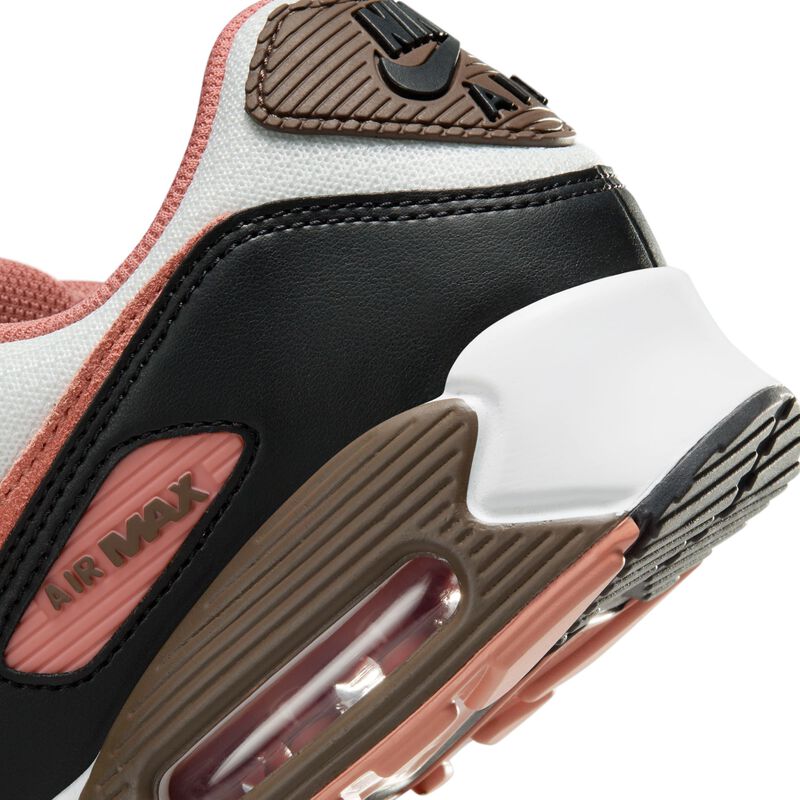 Nike Air Max 90, Blanco Cumbre/Piedra de Hierro/Negro/Polvo de estrellas rojo, hi-res