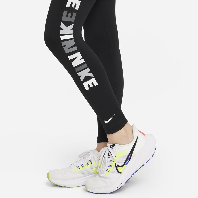 Nike Dri-FIT One, Negro/Blanco, hi-res