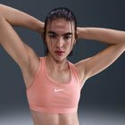 Nike Swoosh Medium Support, Rosa Óxido/Blanco, hi-res