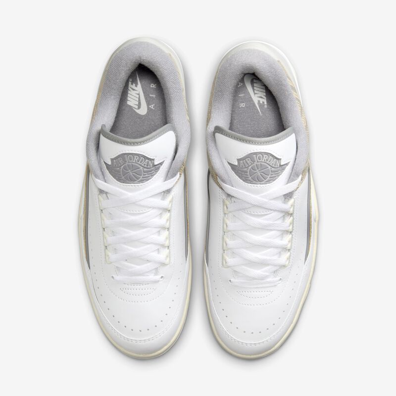 Air Jordan 2 Retro Low, Blanco/Drift de Arena/Gris Neutro/Cemento, hi-res