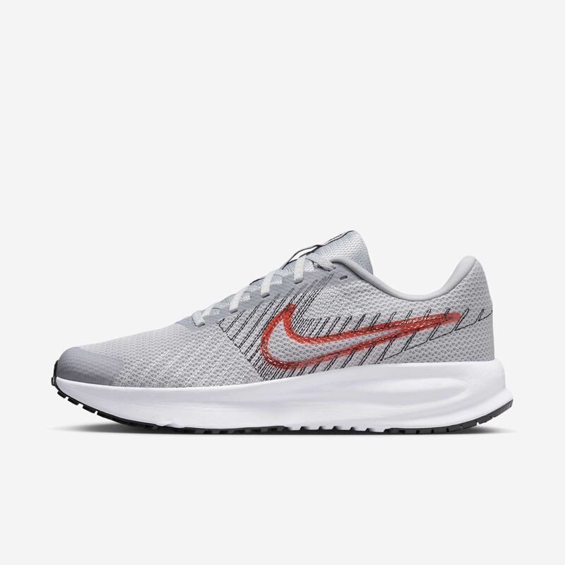 Nike Run Defy, Gris Lobo/Negro/Blanco/Carmesí brillante, hi-res
