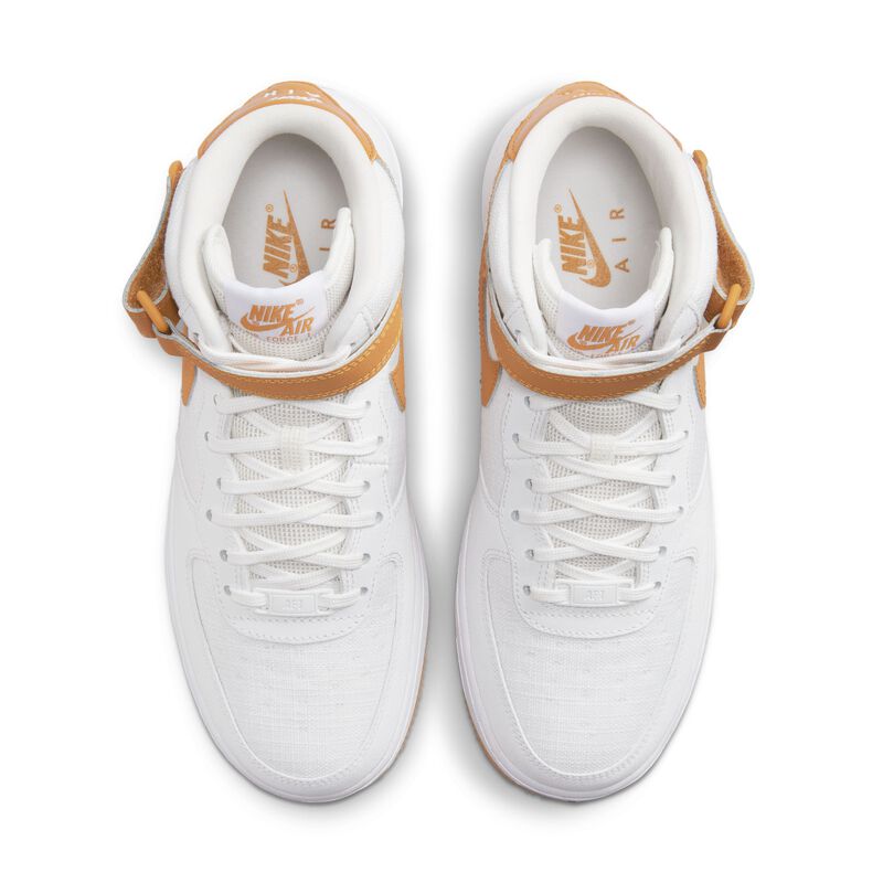 Nike Air Force 1 '07 Mid, Blanco Cumbre/Blanco Cumbre/Blanco/Ocre del desierto, hi-res