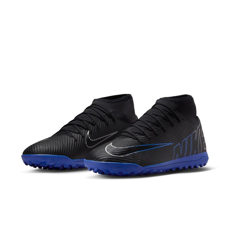 Nike Mercurial Superfly 9 Club TF, Negro/Hiperroyal/Cromo, hi-res