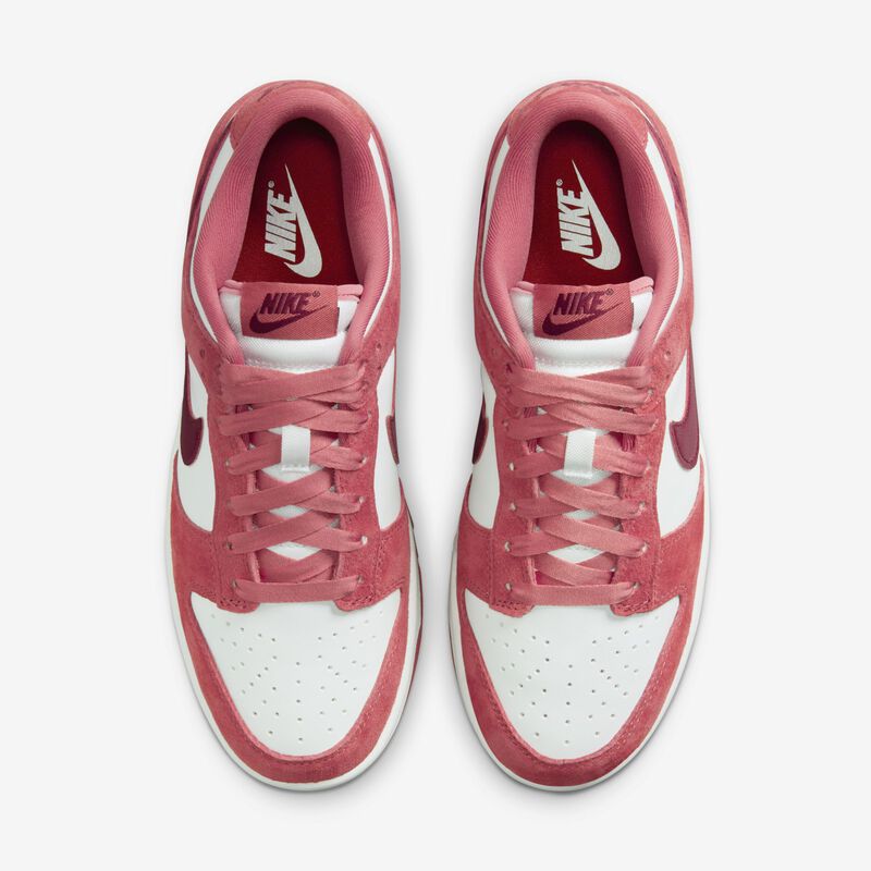Nike Dunk Low, Blanco/Adobe/Rojo Dragón/Rojo del Equipo, hi-res