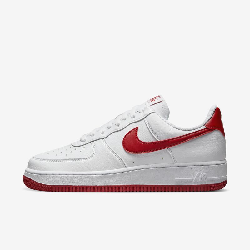 Nike Air Force 1 '07 Next Nature, Blanco/Blanco/Volt/Rojo Gimnasio, hi-res