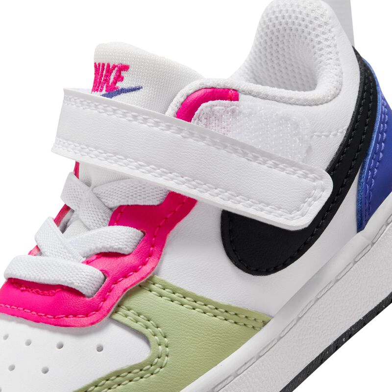 Nike Court Borough Low Recraft, Blanco/Rosa Feroz/Ultramarino Claro/Obsidiana Oscura, hi-res