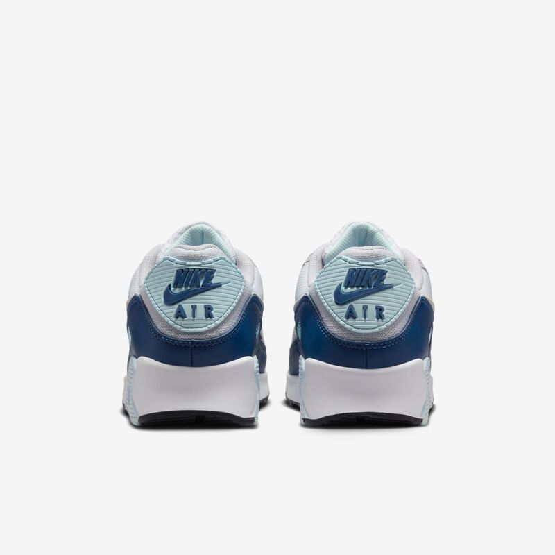 Nike Air Max 90, Platino Puro/Blanco-Azul Glaciar, hi-res