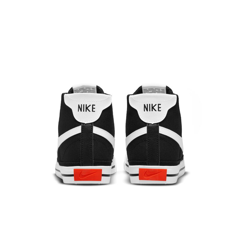 Nike Court Legacy Canvas Mid, Negro/Naranja team/Blanco, hi-res