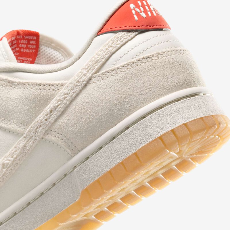 Nike Dunk Low, Vela/Rojo Picante/Lino/Marfil Pálido, hi-res