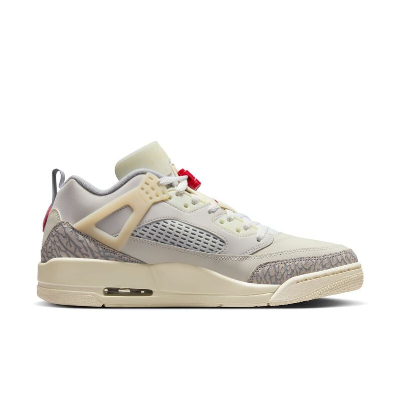 Jordan Spizike Low, Vela/Leche de coco/Arenisca/Rojo universitario, hi-res