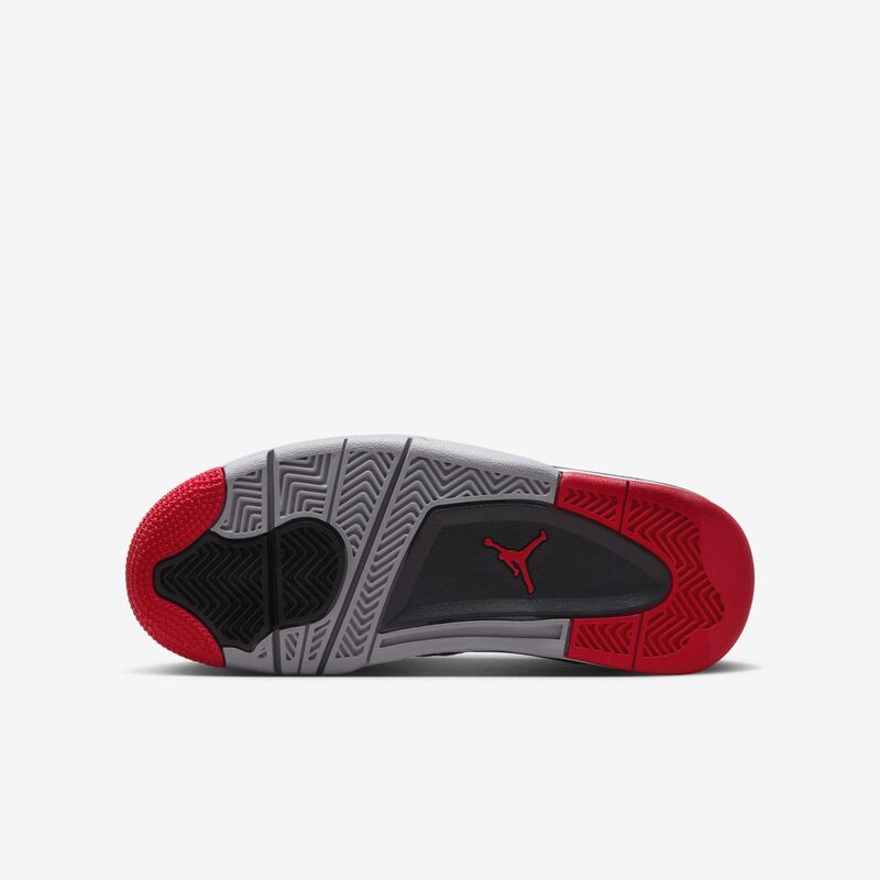 Air Jordan 4RM, Negro/Gris Lobo/Blanco/Rojo Varsity, hi-res