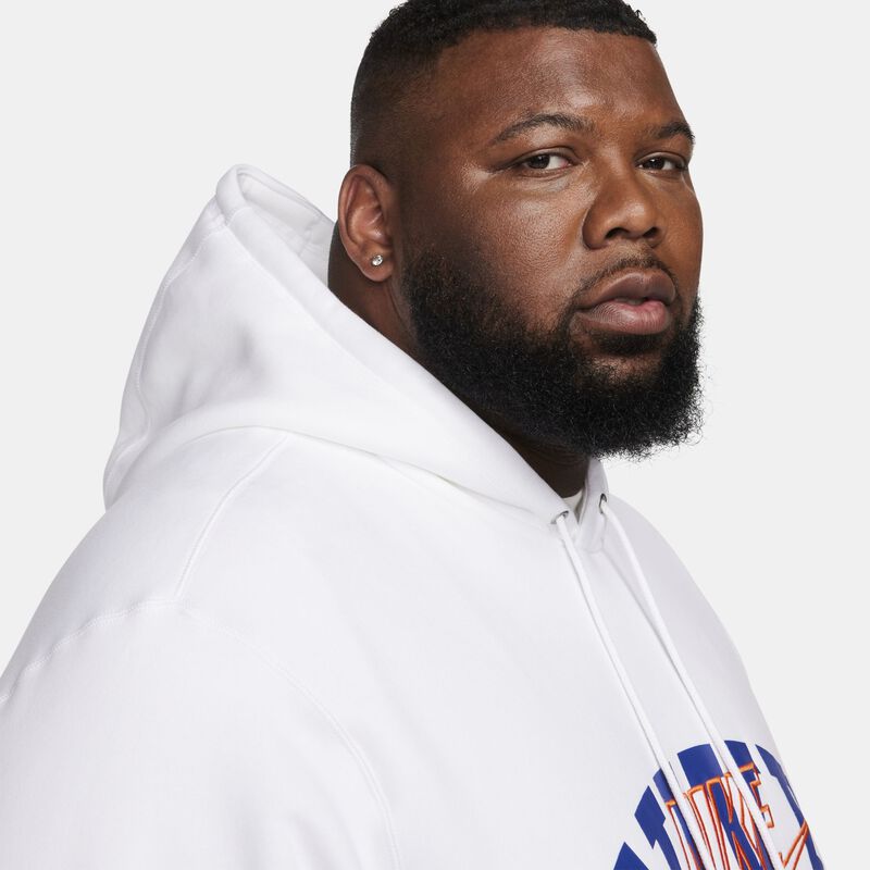 Nike Club Fleece, Blanco/Naranja Seguridad, hi-res