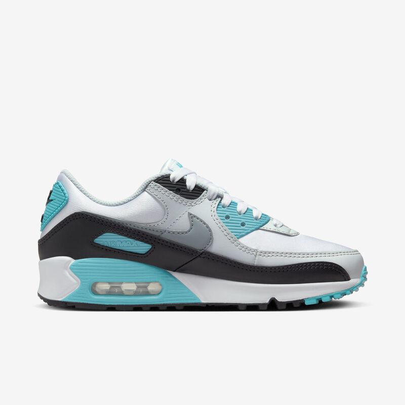 Nike Air Max 90, Blanco/Nebulosa verde azulado/Negro/Gris frío, hi-res