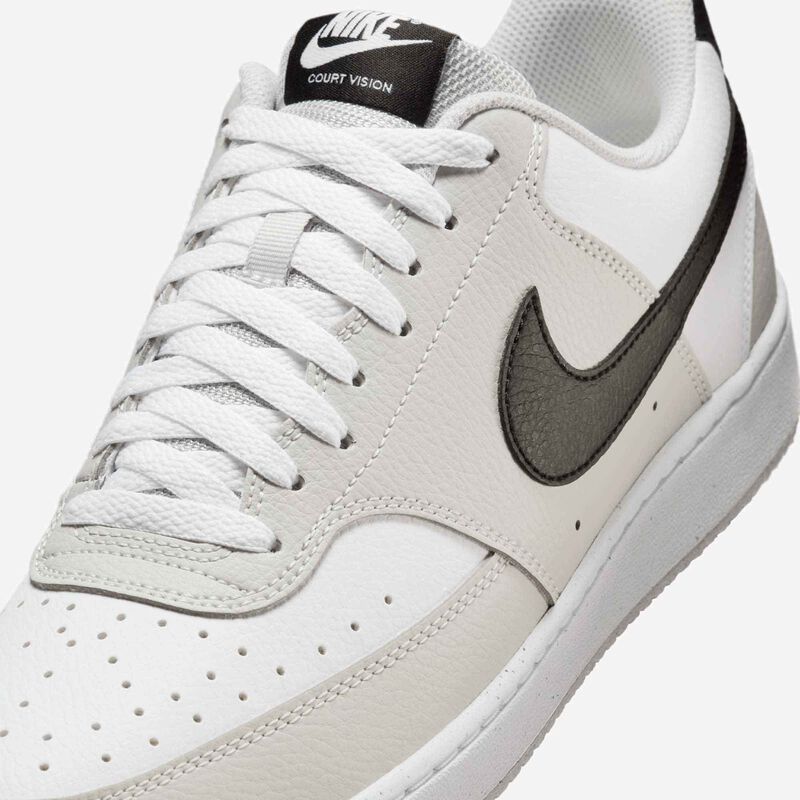 Nike Court Vision Low, Gris Niebla/Blanco/Negro, hi-res