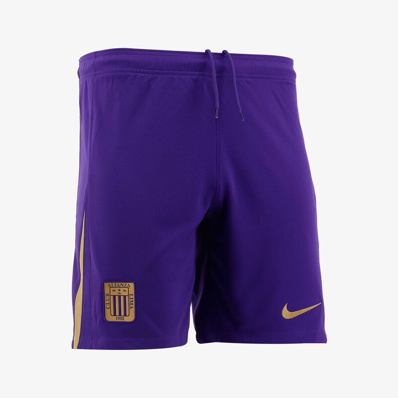Nike Short Morado Alianza Lima 2025, Morado/Dorado, hi-res