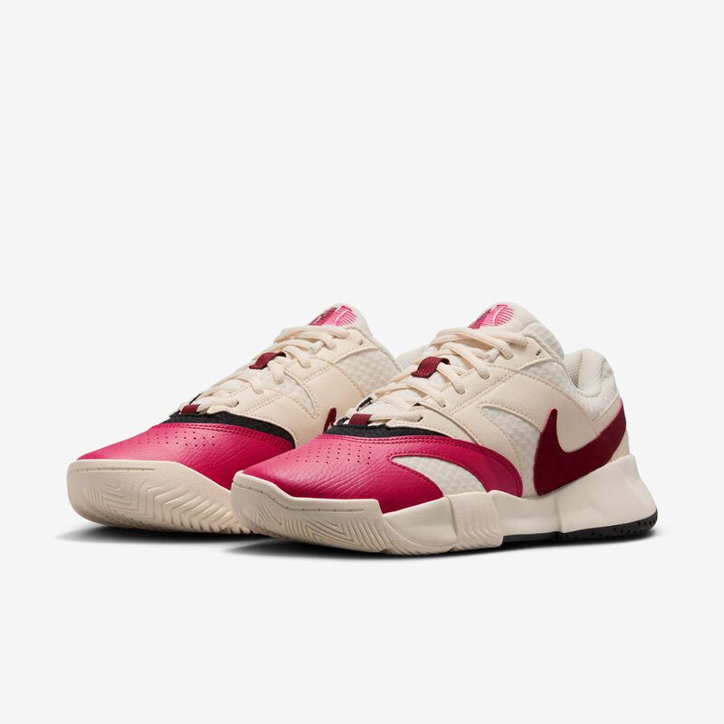NikeCourt Lite 4, Marfil pálido/Vela/Negro/Equipo Rojo, hi-res