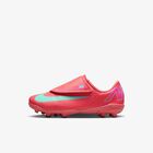 Nike Jr. Mercurial Vapor 16 Club, Brasa Resplandor/Verde Aurora, hi-res
