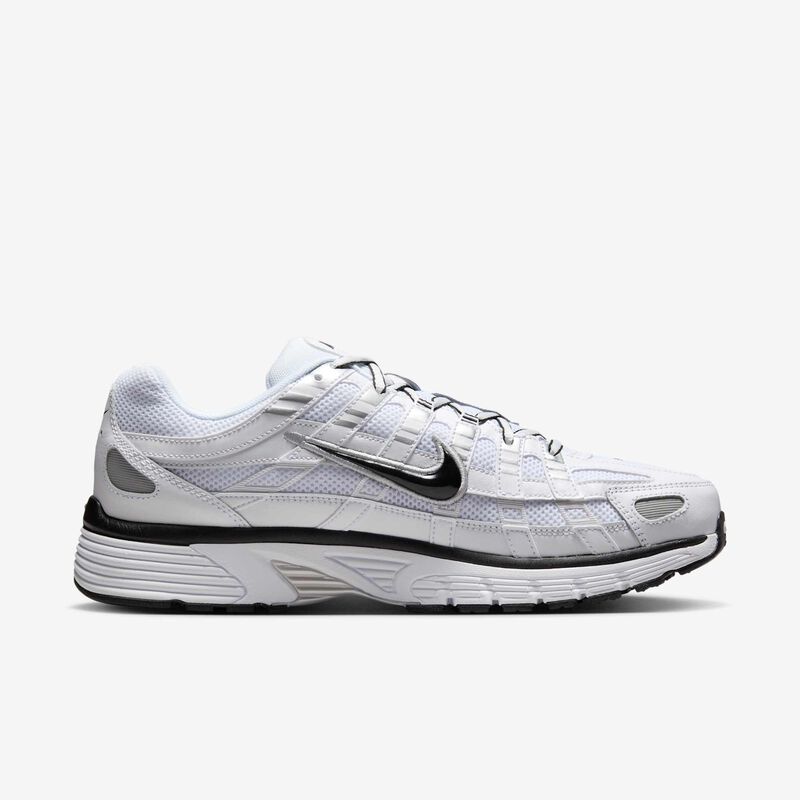 Nike P-6000, Blanco/Plata metalizado/Negro/Negro, hi-res