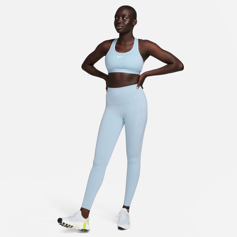 Nike Swoosh Medium Support, Azul marfil claro/Blanco, hi-res