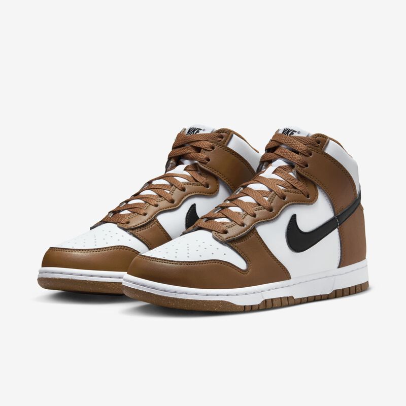 Nike Dunk High Next Nature, Teniente Británico Bronceado/Negro-Blanco, hi-res
