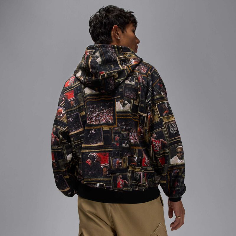 Jordan Brooklyn Fleece, Negro/Vela, hi-res