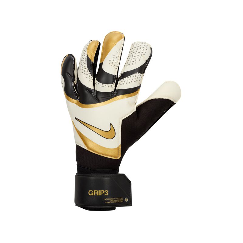 Nike Grip3, Negro/Blanco/Moneda De Oro Metálico, hi-res