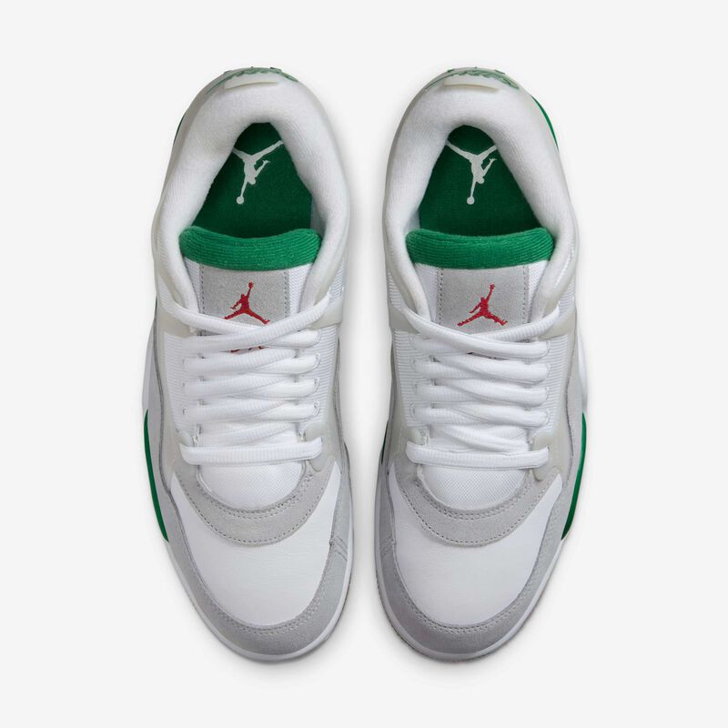 Air Jordan 4 RM, Blanco/Gris Neutro/Gris Lobo/Verde Pino, hi-res
