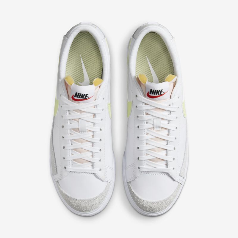 Nike Blazer Low Platform, Blanco/Naranja Team/Negro/Lima Vital, hi-res
