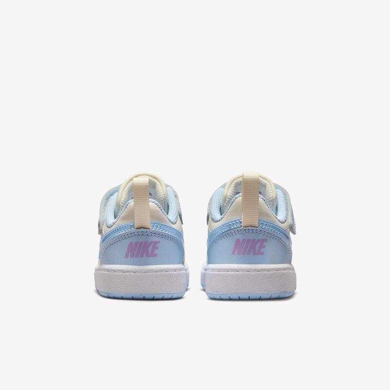Nike Court Borough Low Recraft, Perla Suave / Azul Celestina - Hortensias - Blanco, hi-res