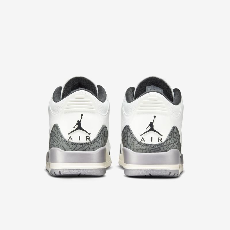 Air Jordan 3 Retro, Blanco Cumbre/Gris Cemento/Negro/Rojo Pasión, hi-res