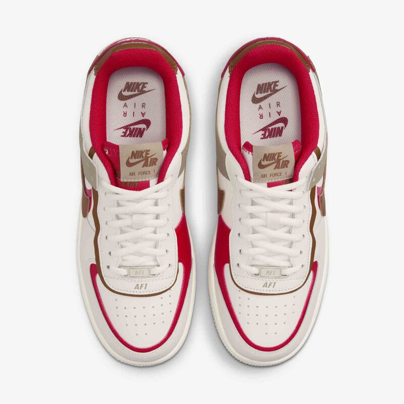 Nike Air Force 1 Shadow, Fantasma/Rojo Fuego/Caqui/Bronceado Británico Claro, hi-res