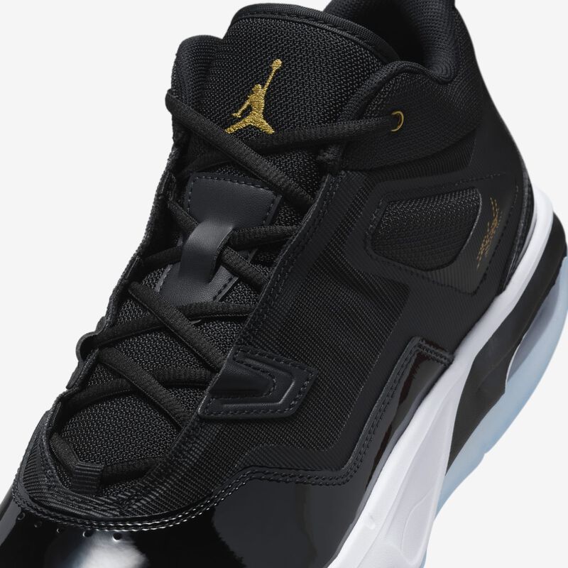 Jordan Stay Loyal 3, Negro/Blanco/Gris Fútbol/Oro Metalizado, hi-res