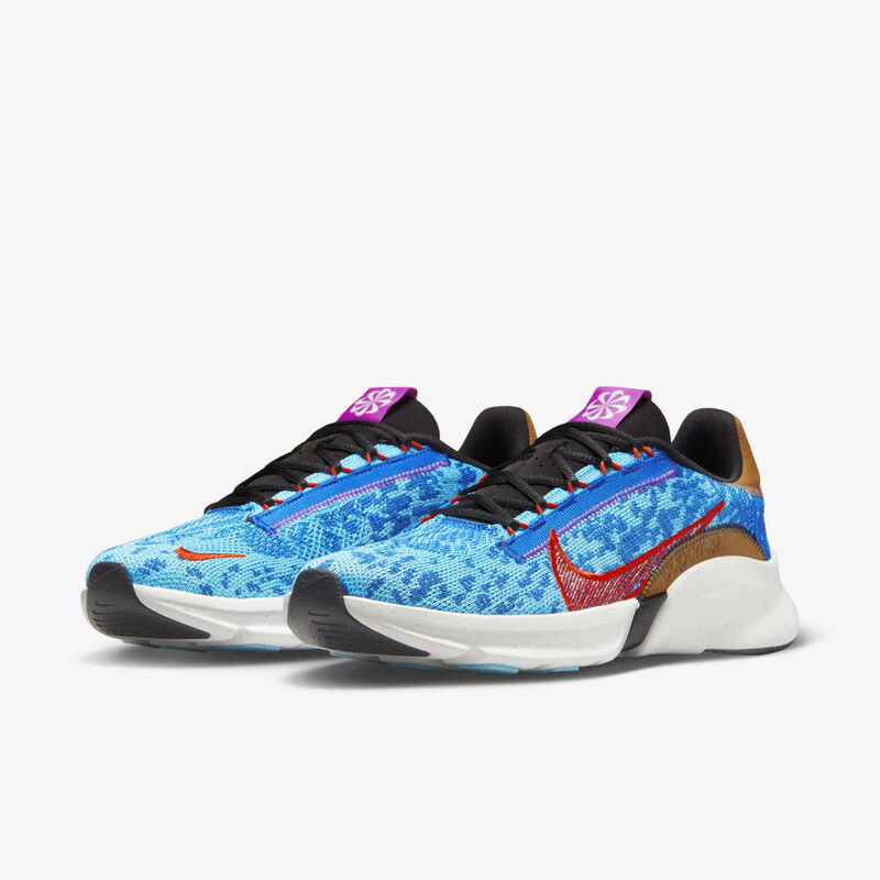 Nike SuperRep Go 3 Next Nature Flyknit, Juego Azul real/Báltico/Negro/Rojo picante, hi-res